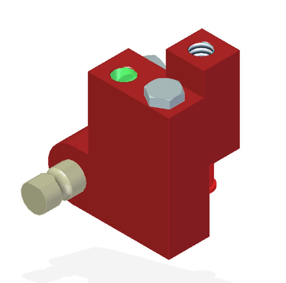 Vacuum Check Valve VT-1H COAX®, NPT threads, Lock pin 16, Left hand connection