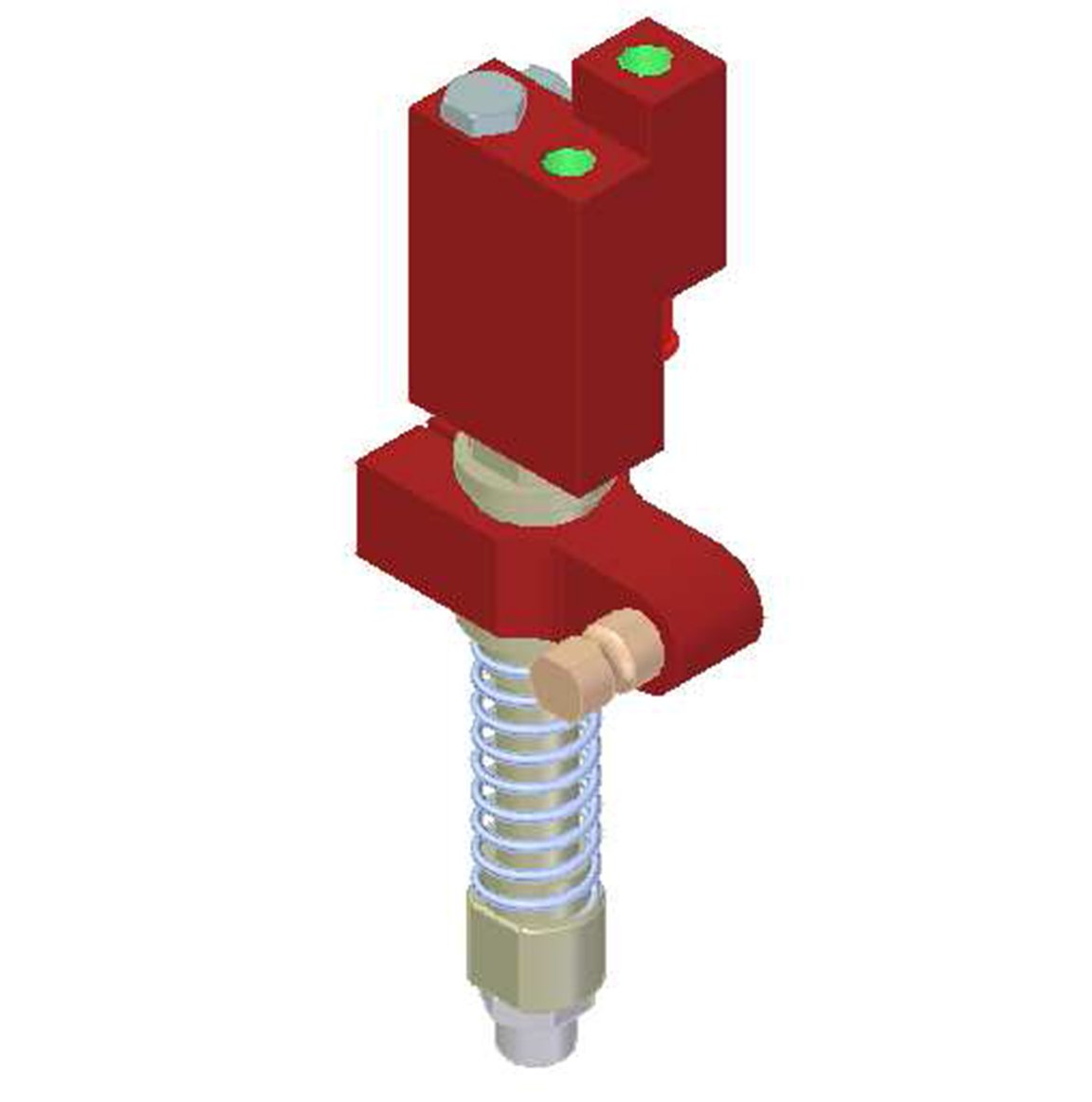 Vacuum Check Valve VT-1H COAX® with level compensator, NPT threads, Lock pin 16, Right hand connection