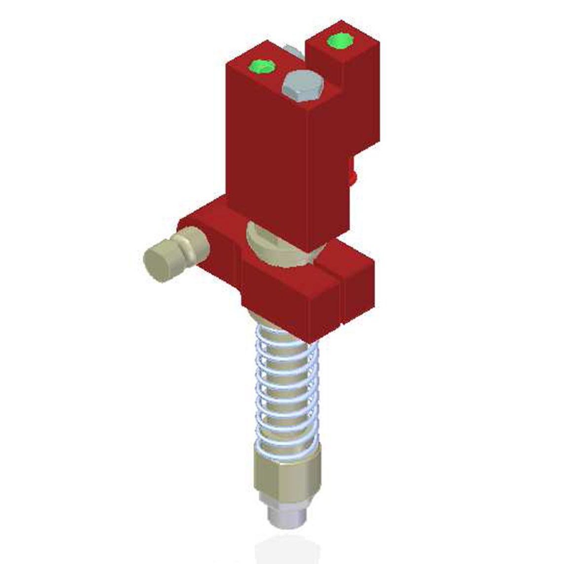 Vacuum Check Valve VT-1H COAX® with level compensator, NPT threads, Lock pin 16, Left hand connection