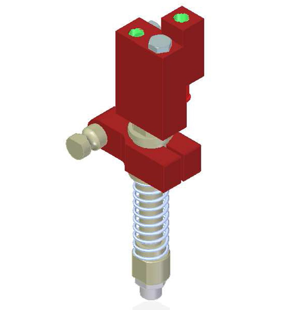 Vacuum Check Valve VT-1H COAX® with level compensator, NPT threads, Lock pin 19, Left hand connection