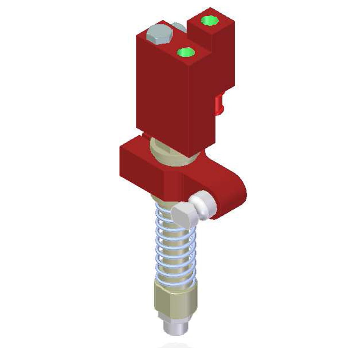 Vakuum-Rückschlagventil VT-1H COAX® mit Niveauausgleich, NPT Gewinde, für 19mm Zapfen, Anschluss rechts - 1