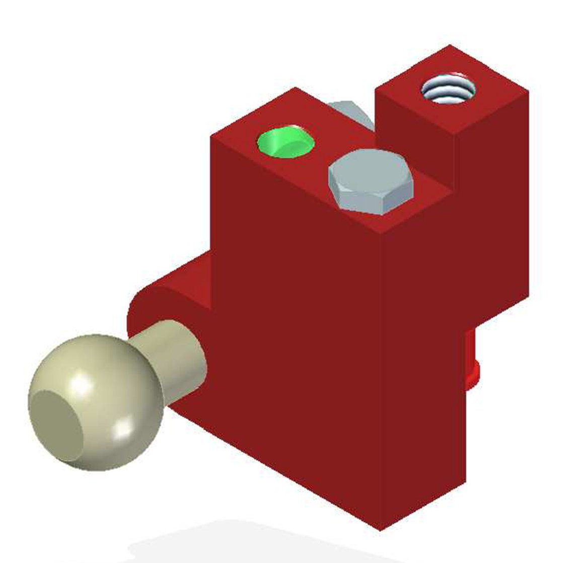 Vacuum Check Valve VT-1H COAX®, NPT threads, Ball joint, Left hand connection