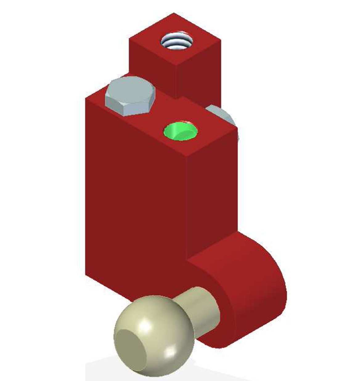 Vacuum Check Valve VT-1H COAX®, NPT threads, Ball joint, Right hand connection