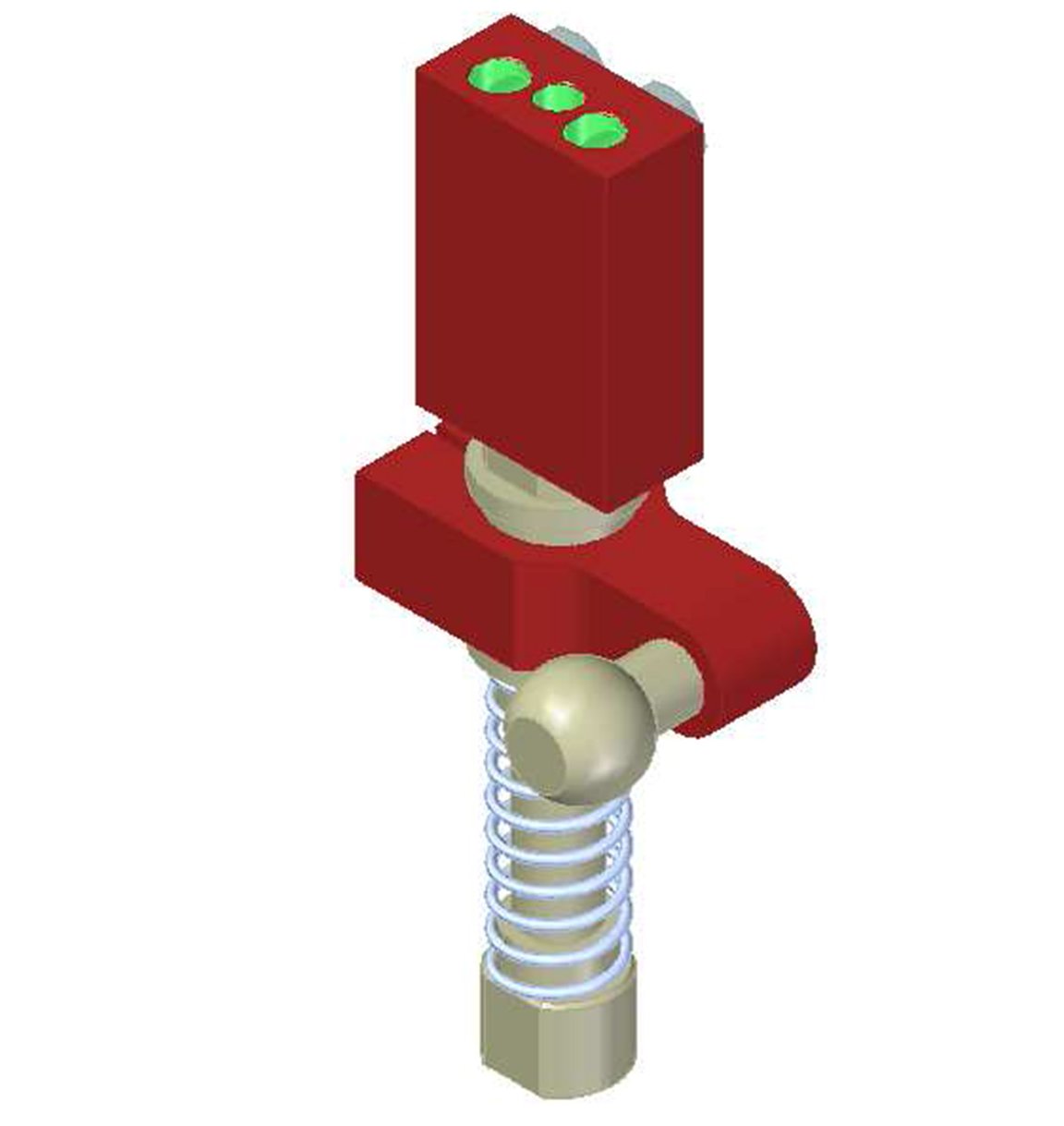 Vacuum Check Valve VT-1H with level compensator, G threads, Ball joint, Right hand connection - 1