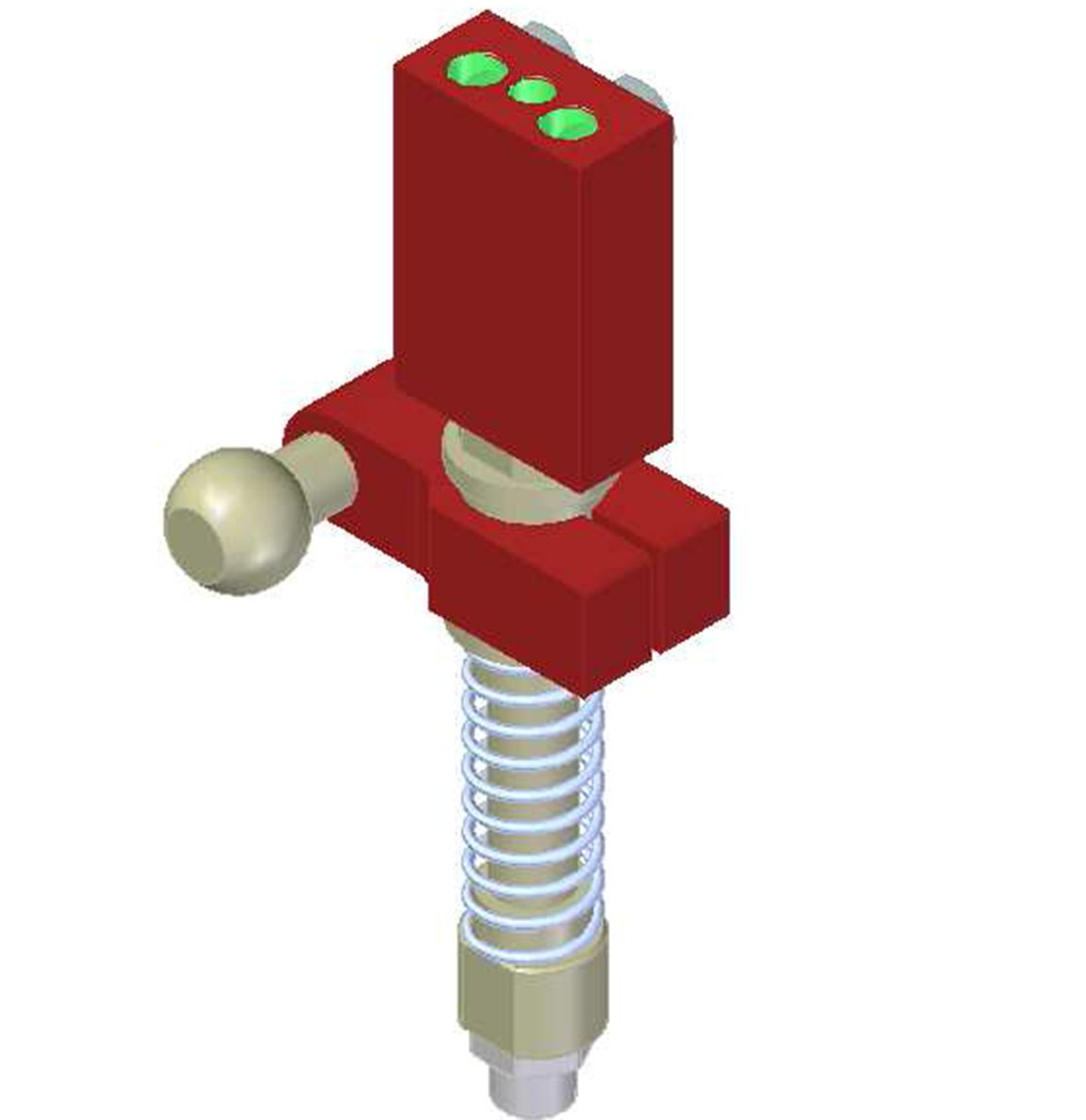 Vacuum Check Valve VT-1H with level compensator, NPT threads, Ball joint, Left hand connection