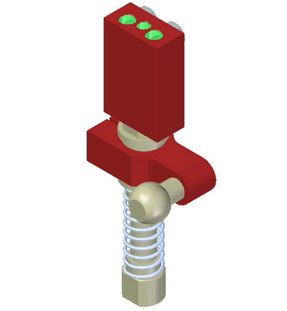 Vacuum Check Valve VT-1H with level compensator, NPT threads, Ball joint, Right hand connection