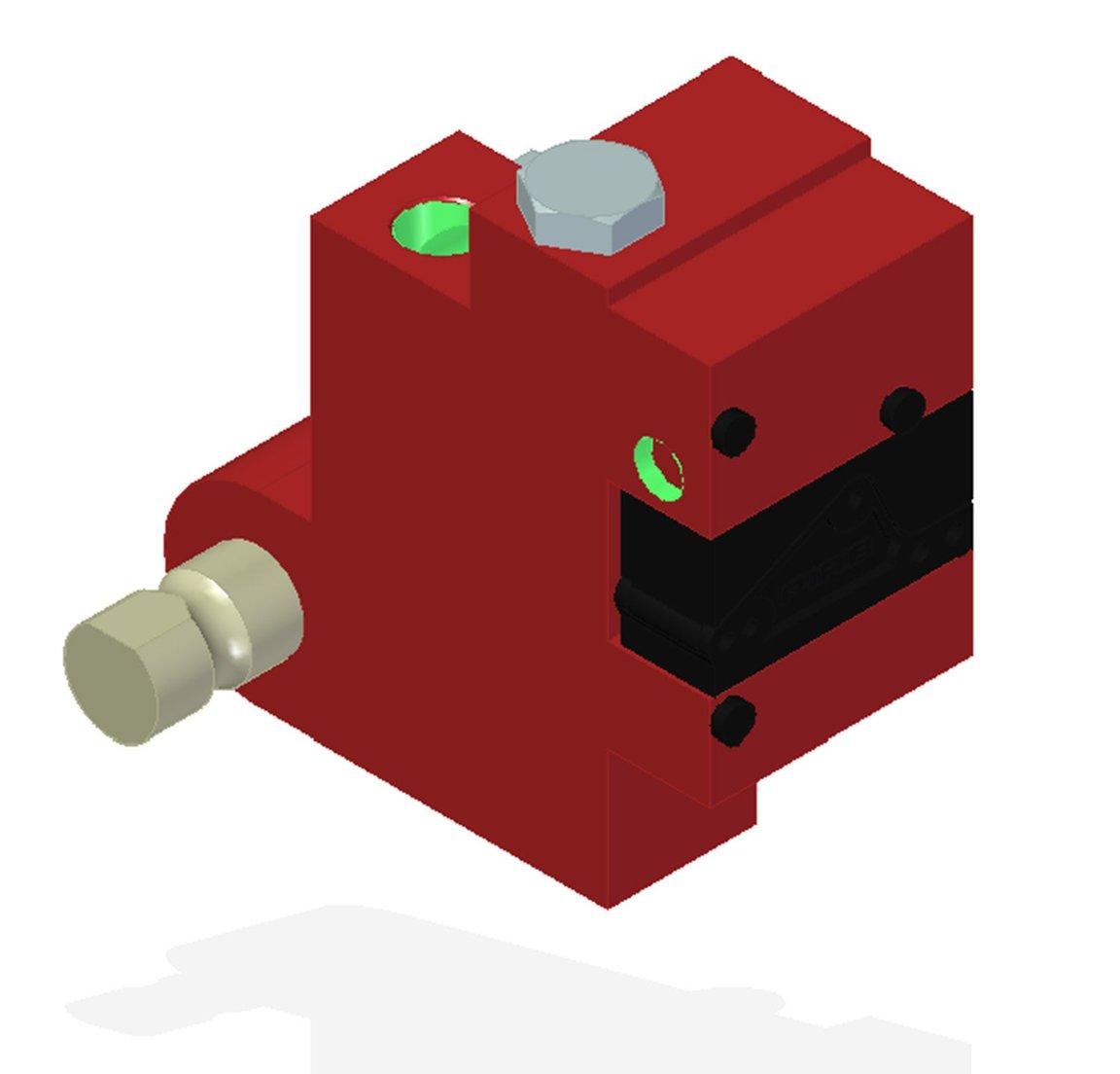 Vacuum Check Valve VT-1H Vacustat with COAX®, G threads, Lock pin 16, Left hand connection - 1