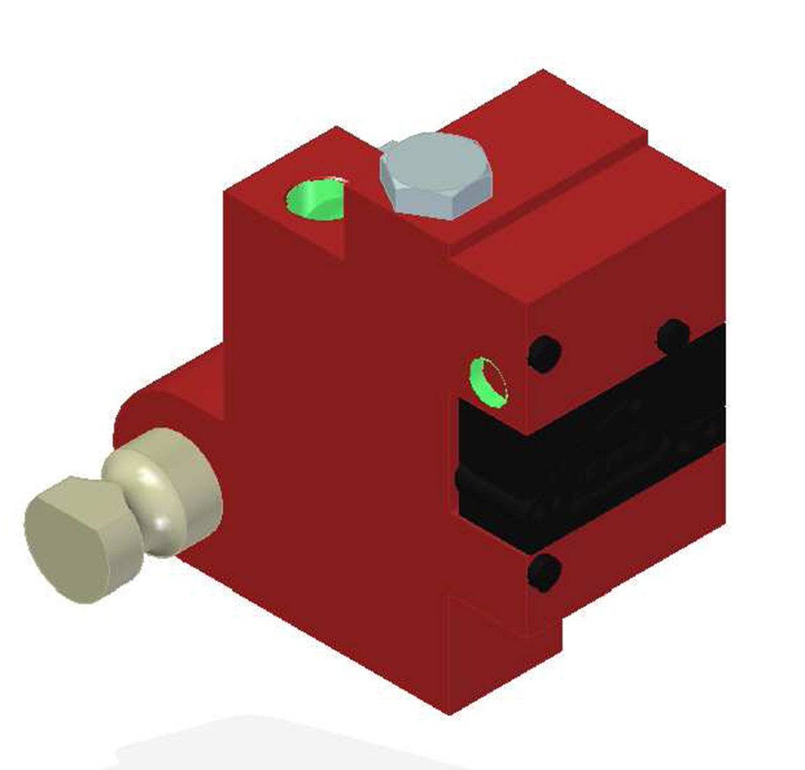 Vacuum Check Valve VT-1H Vacustat with COAX®, G threads, Lock pin 19, Left hand connection