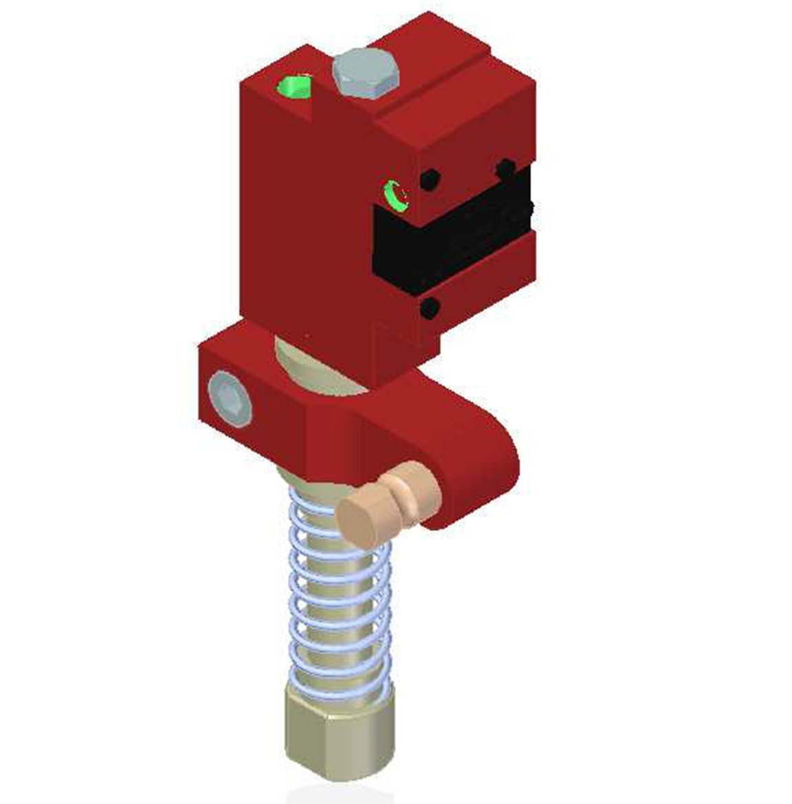 Vakuum-Rückschlagventil VT-1H Vakustat mit COAX® mit Niveauausgleich, G Gewinde, für 16mm Zapfen, Anschluss rechts - 1
