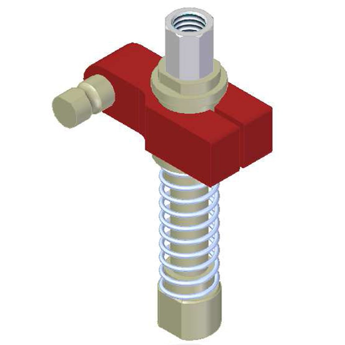 Centralized vacuum connection with level compensator, G threads, Lock pin 16, Left hand connection