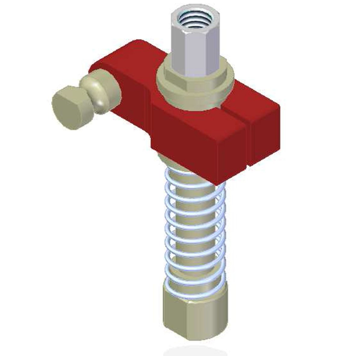Centralized vacuum connection with level compensator, G threads, Lock pin 19, Left hand connection