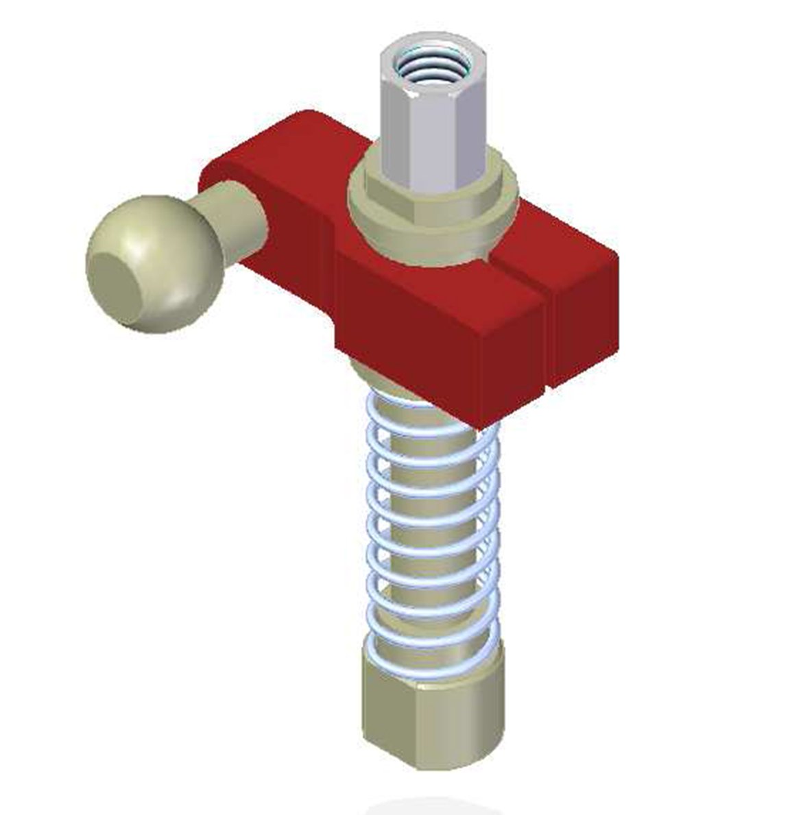 Centralized vacuum connection with level compensator, G threads, Ball joint, Left hand connection