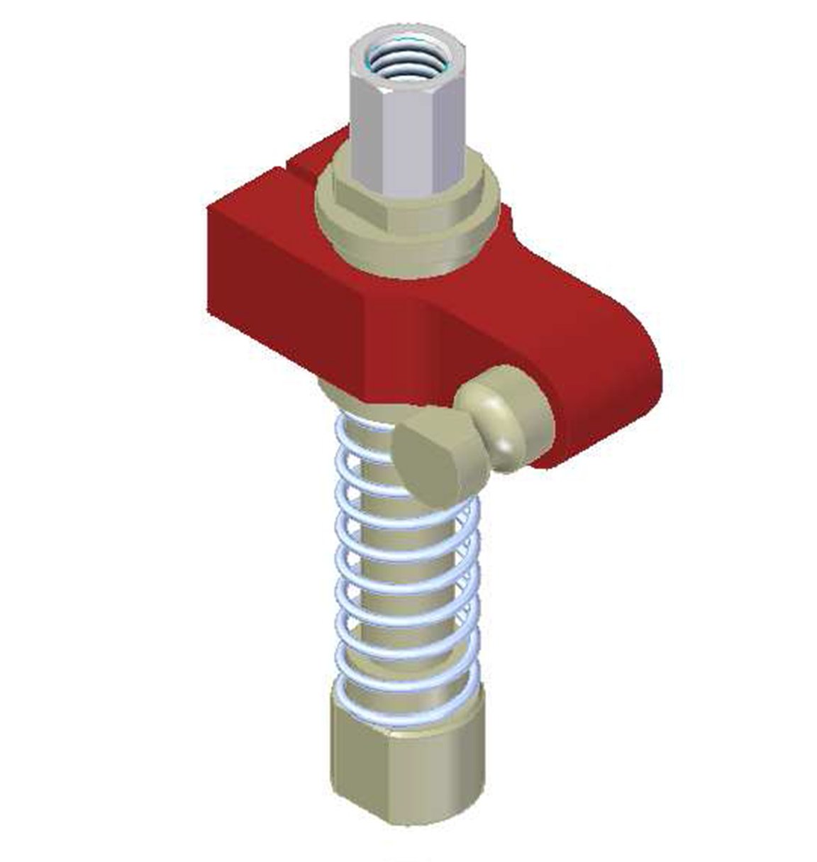 Centralized vacuum connection with level compensator, G threads, Lock pin 19, Right hand connection