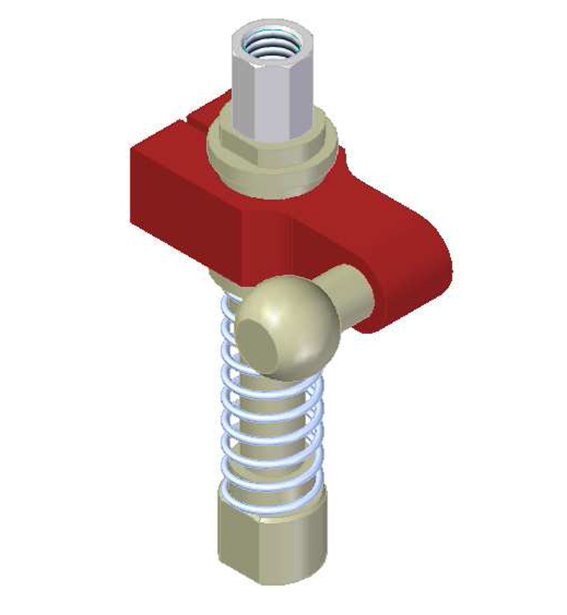 Centralized vacuum connection with level compensator, G threads, Ball joint, Right hand connection - 1