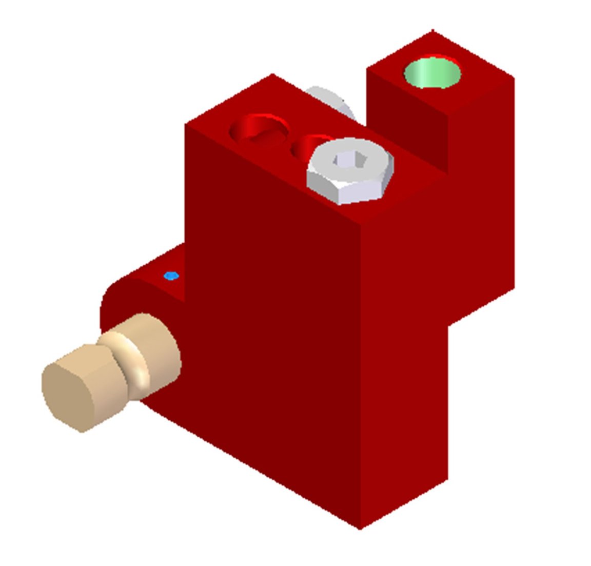 Vacuum Check Valve VT-1H, NPT threads, Lock pin 16, Left hand connection