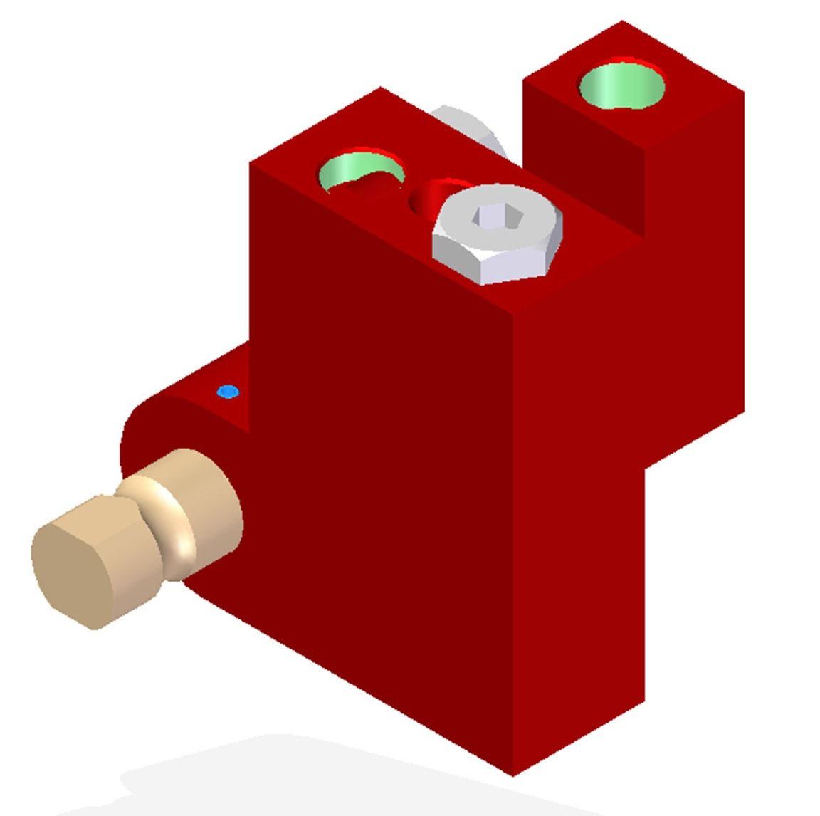 Vacuum Check Valve VT-1H, G threads, Lock pin 16, Left hand connection - 1