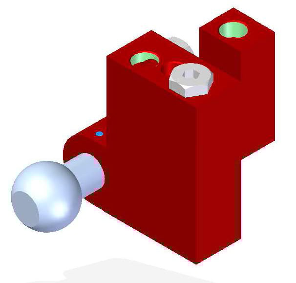 Vacuum Check Valve VT-1H, G threads, Ball joint, Left hand connection