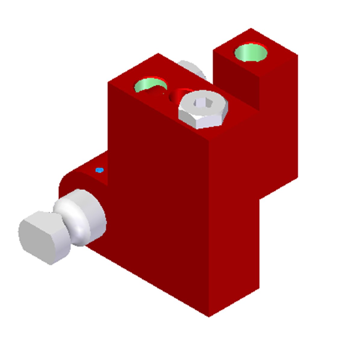 Vacuum Check Valve VT-1H, G threads, Lock pin 19, Left hand connection