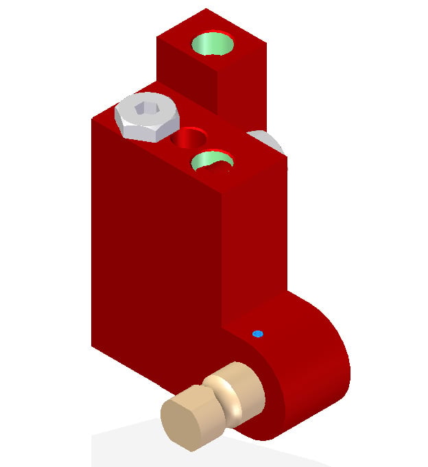 Vacuum Check Valve VT-1H, G threads, Lock pin 16, Right hand connection - 1