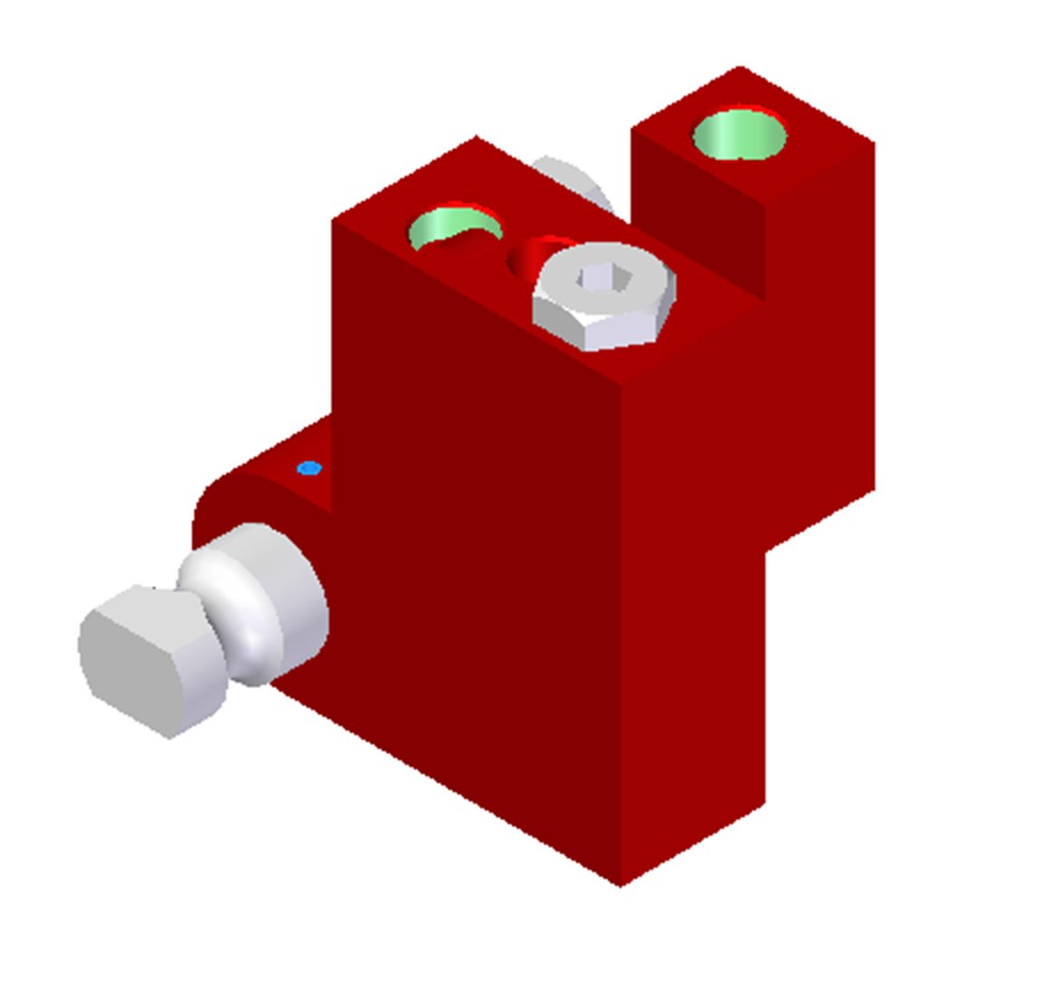 Vacuum Check Valve VT-1H, NPT threads, Lock pin 19, Left hand connection - 1