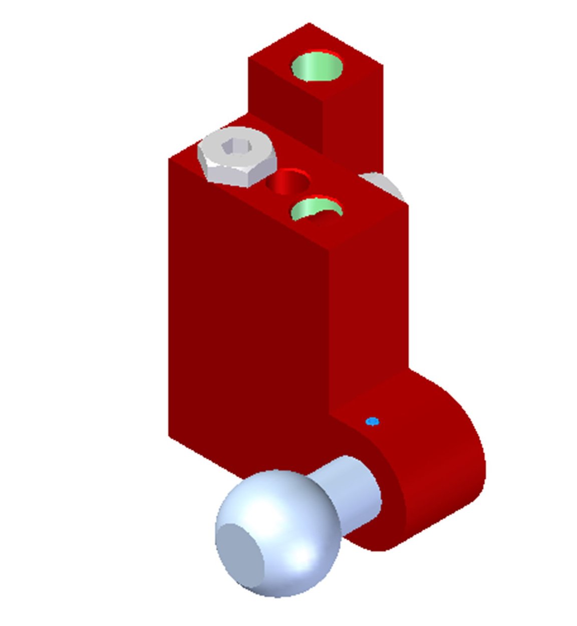 Valvola di sicurezza per vuoto VT-1H, filettature NPT, giunto sferico, versione destra - 1