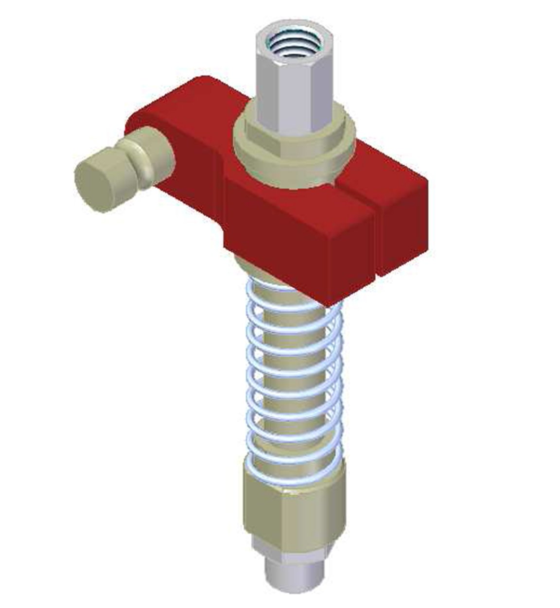 Centralized vacuum connection with level compensator, NPT threads, Lock pin 16, Left hand connection