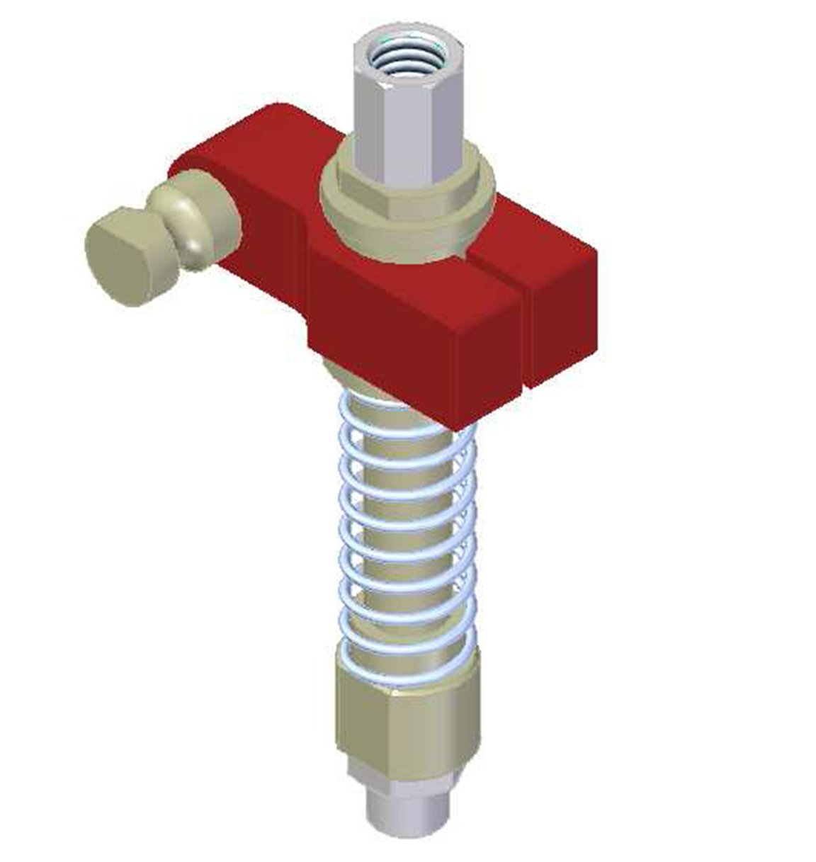 Centralized vacuum connection with level compensator, NPT threads, Lock pin 19, Left hand connection