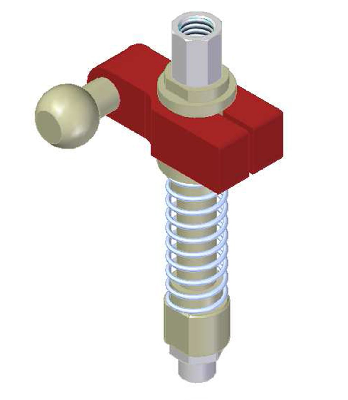 Centralized vacuum connection with level compensator, NPT threads, Ball joint, Left hand connection