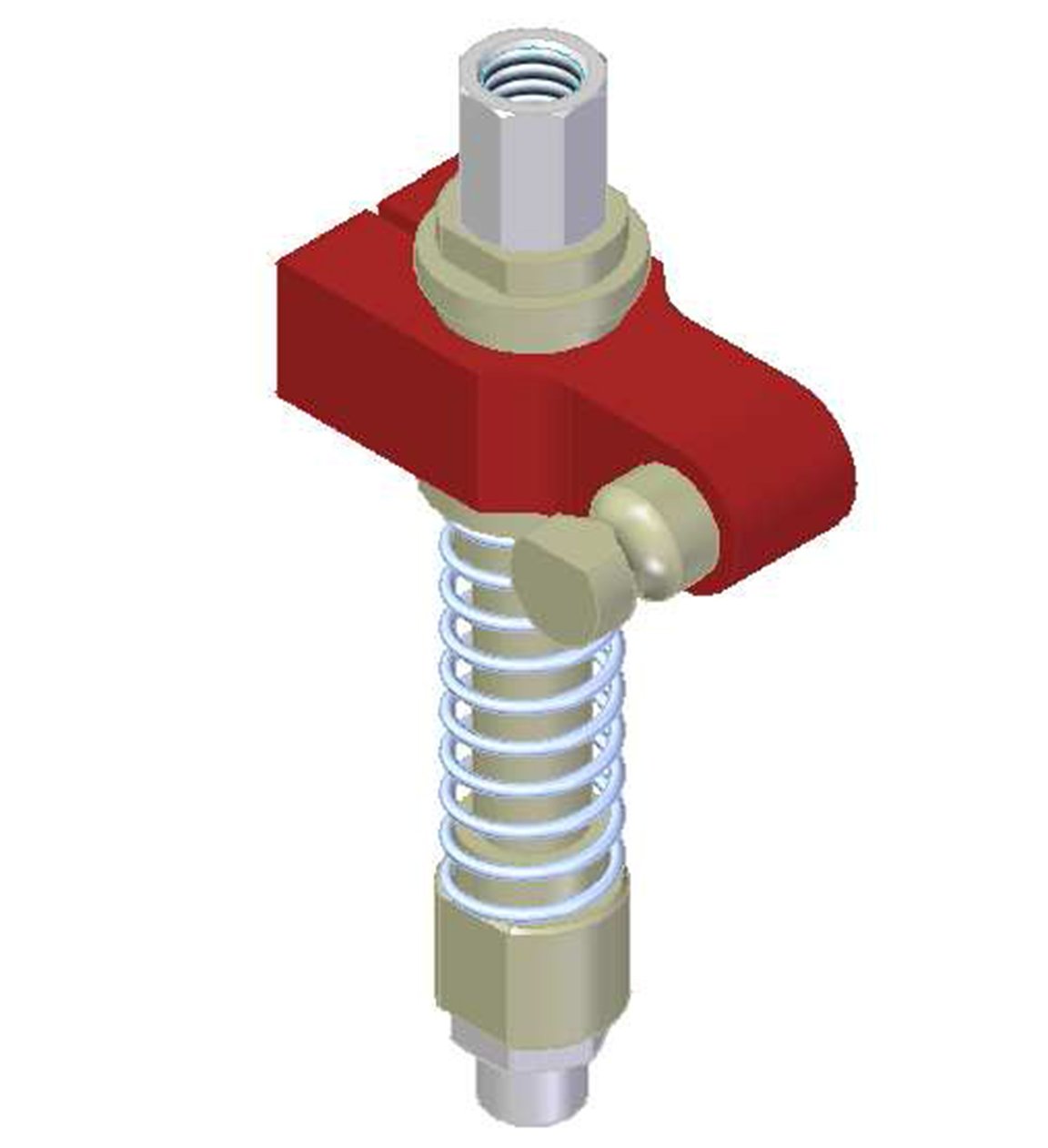Centralized vacuum connection with level compensator, NPT threads, Lock pin 19, Right hand connection - 1