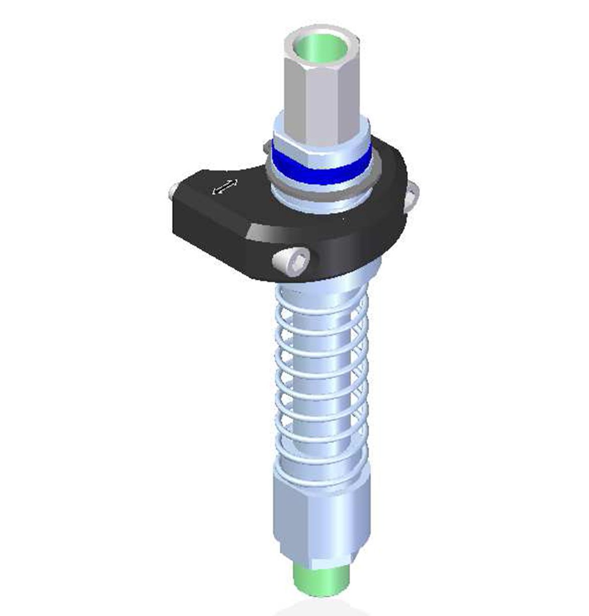 LCS 200 Compensateur de niveaux à monter sur profilé 3/8" NPT femelle x 3/8" NPT mâle - 1