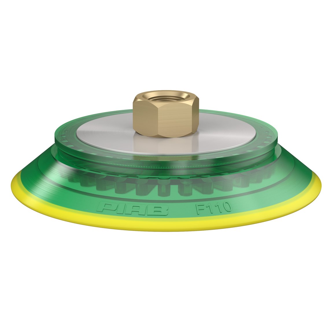Suction cup F110P Polyurethane 30/60, brass 3/8" NPSF female