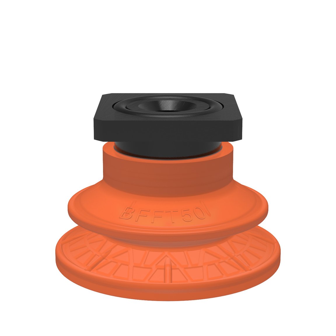 Ventouse BFFT50P Polyuréthane 60/60/30, rainure en T, avec filtre maille - 1