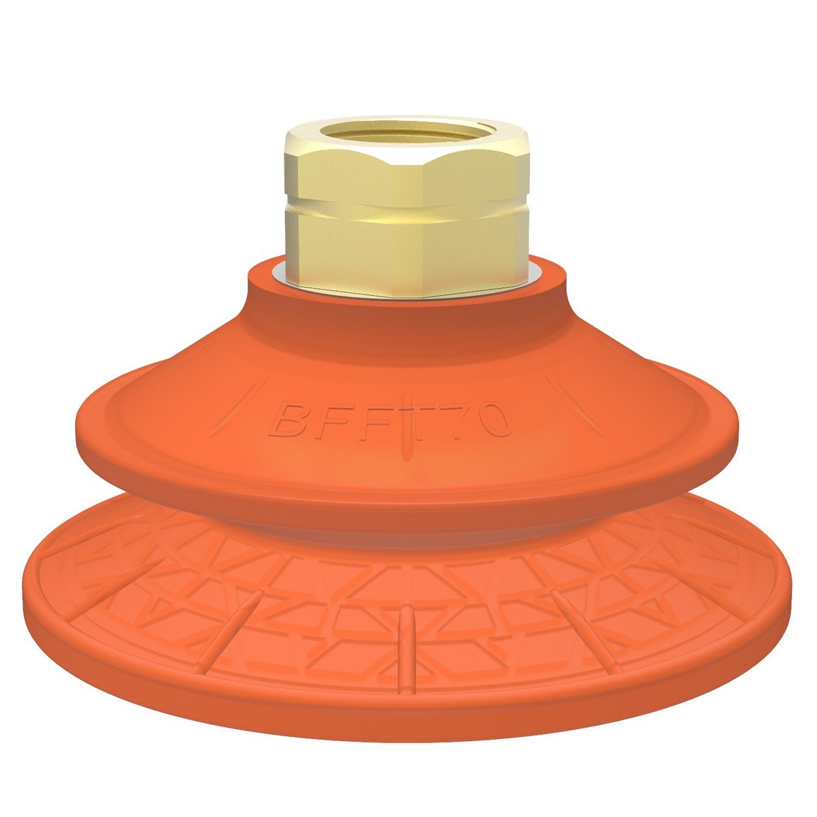 Suction cup BFFT70P Polyurethane 60/60/30, 3/8" NPT female, with mesh filter - 1