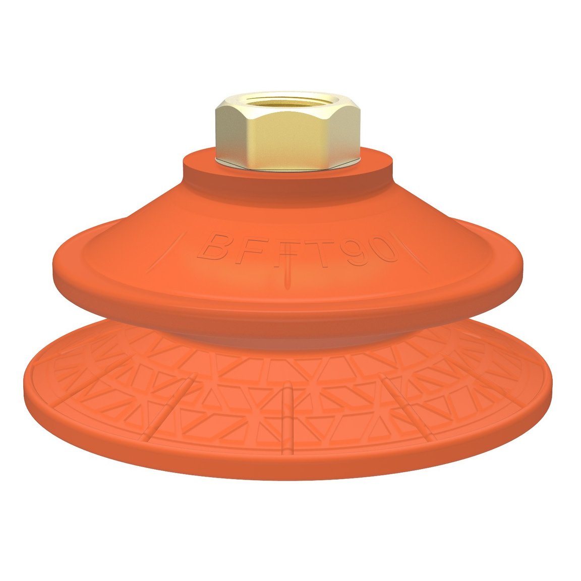 Suction cup BFFT90P Polyurethane 60/60/30, G3/8" female, with mesh filter - 1