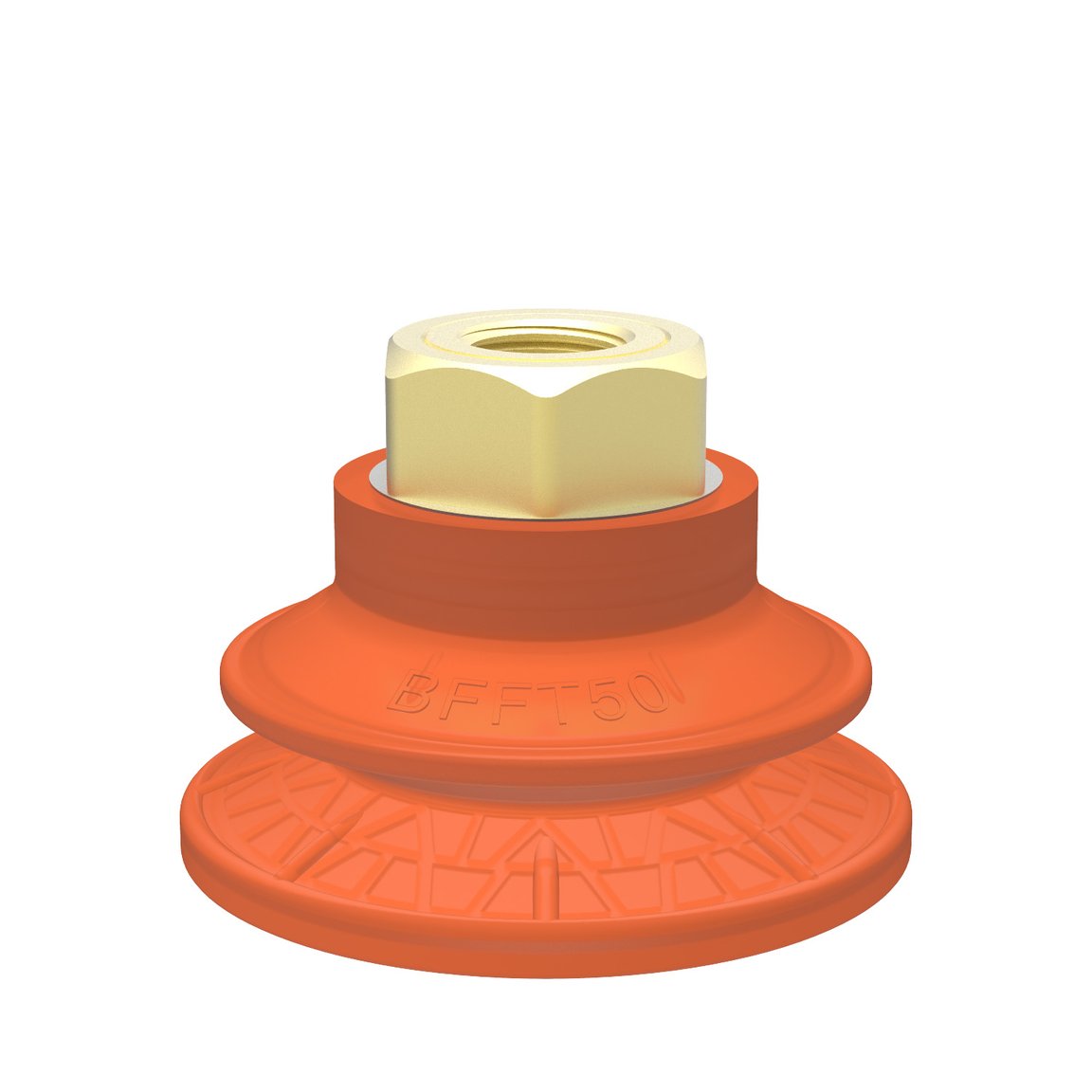 Suction cup BFFT50P Polyurethane 60/60/30, G1/4" female, with mesh filter - 1