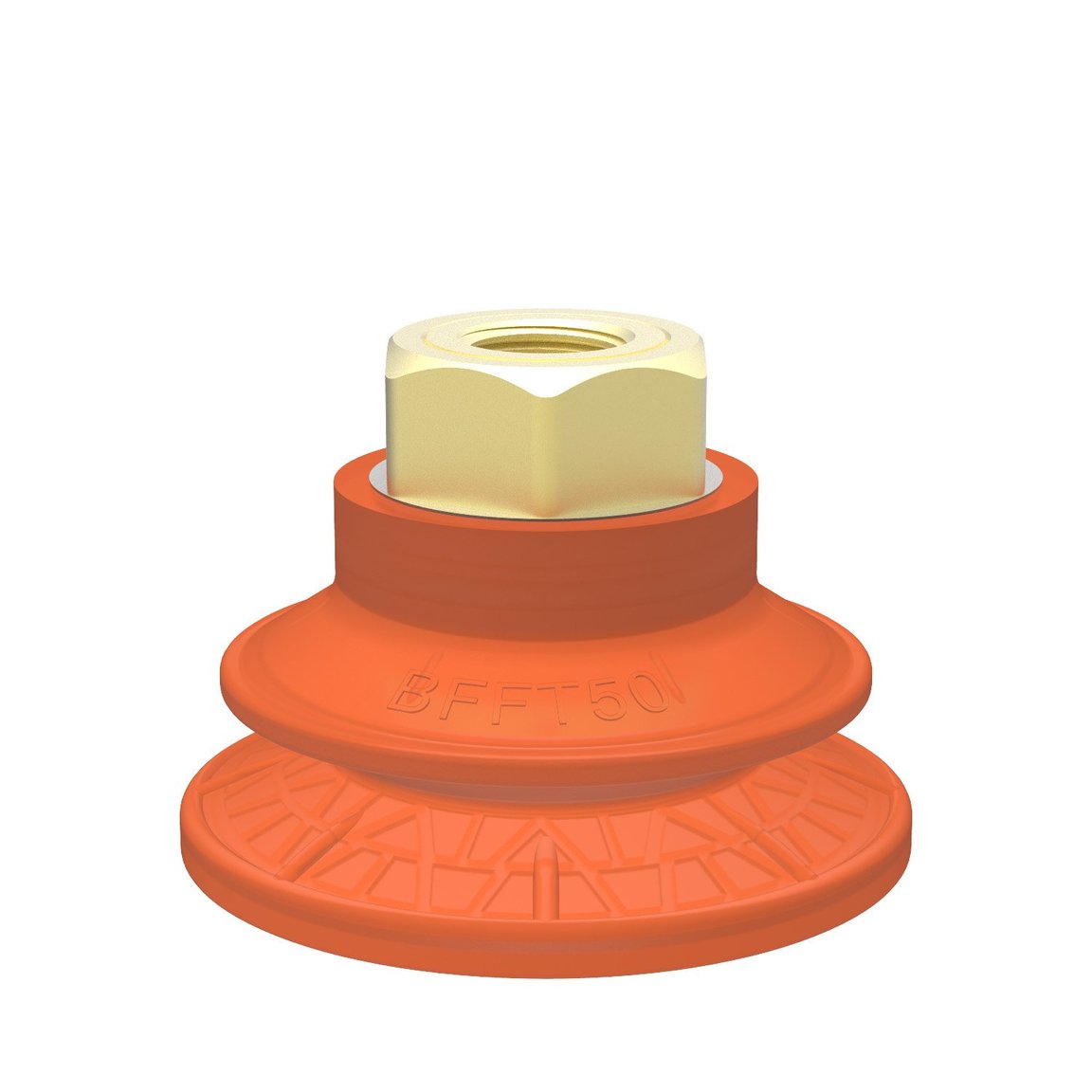 Suction cup BFFT50P Polyurethane 60/60/30, G1/4" female, with mesh filter - 1