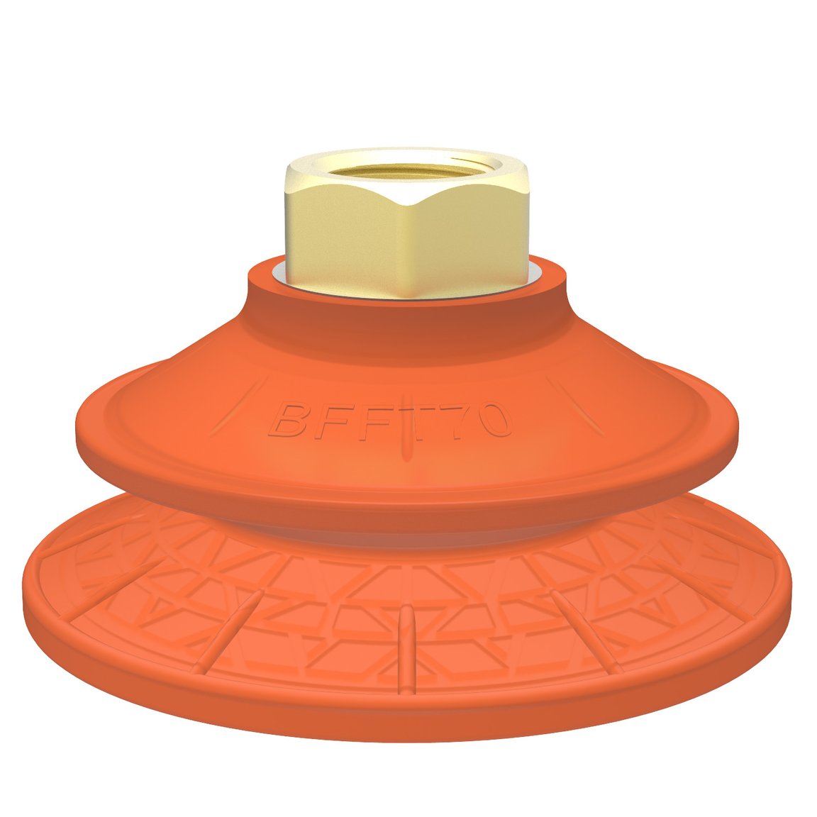 Suction cup BFFT70P Polyurethane 60/60/30, G1/4" female, with mesh filter