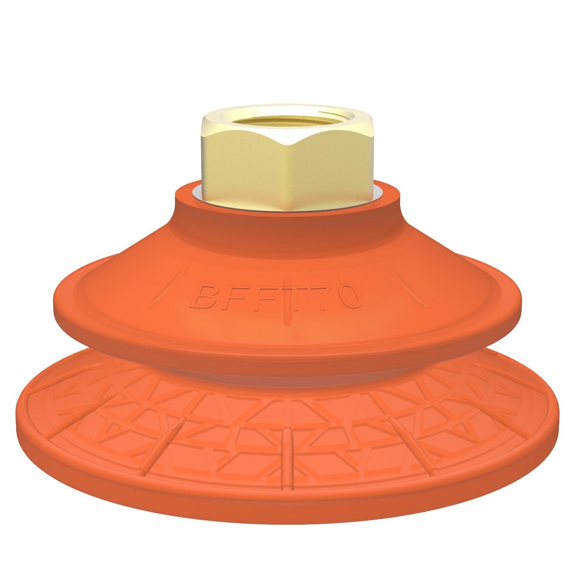 Ventouse BFFT70P Polyuréthane 60/60/30, G1/4" femelle, avec filtre maille - 1