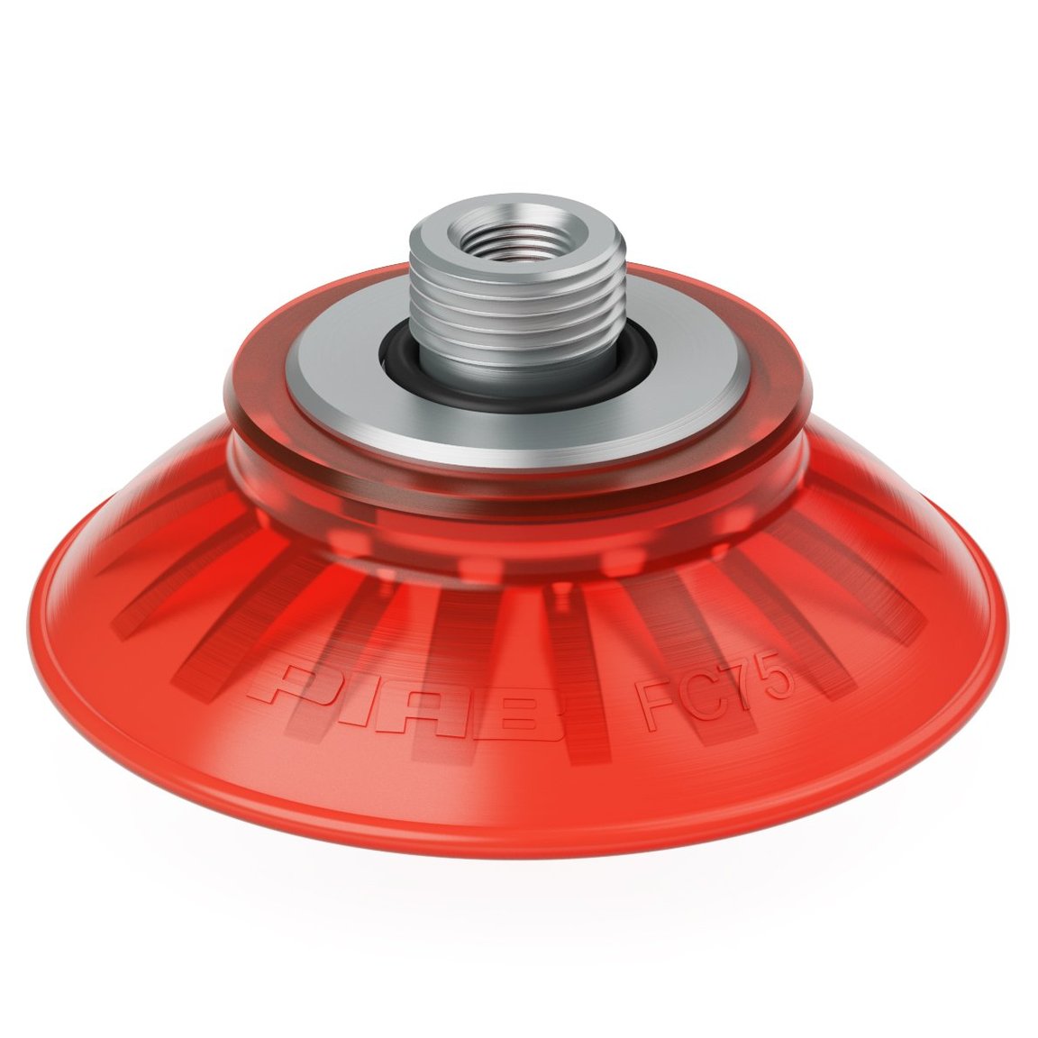 Saugnapf FC75P Polyurethan 40, G3/8" Aussengewinde - 1/8" NPSF Innengewinde - 1