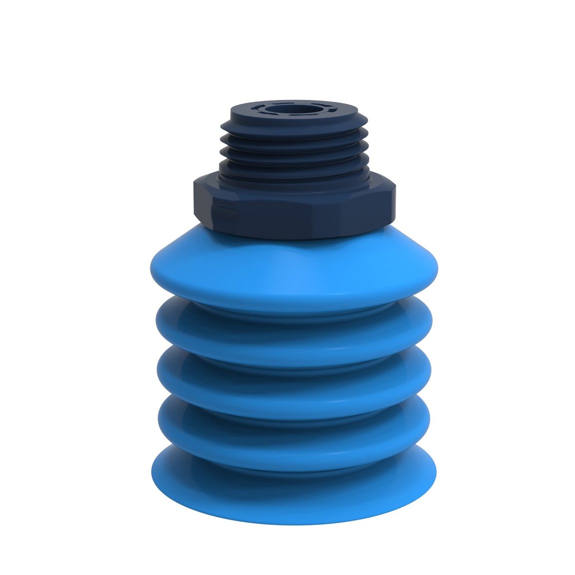 Ventouse B-BL40-2 Silicone, 1/2" NPT mâle composite détectable, FCM - 1