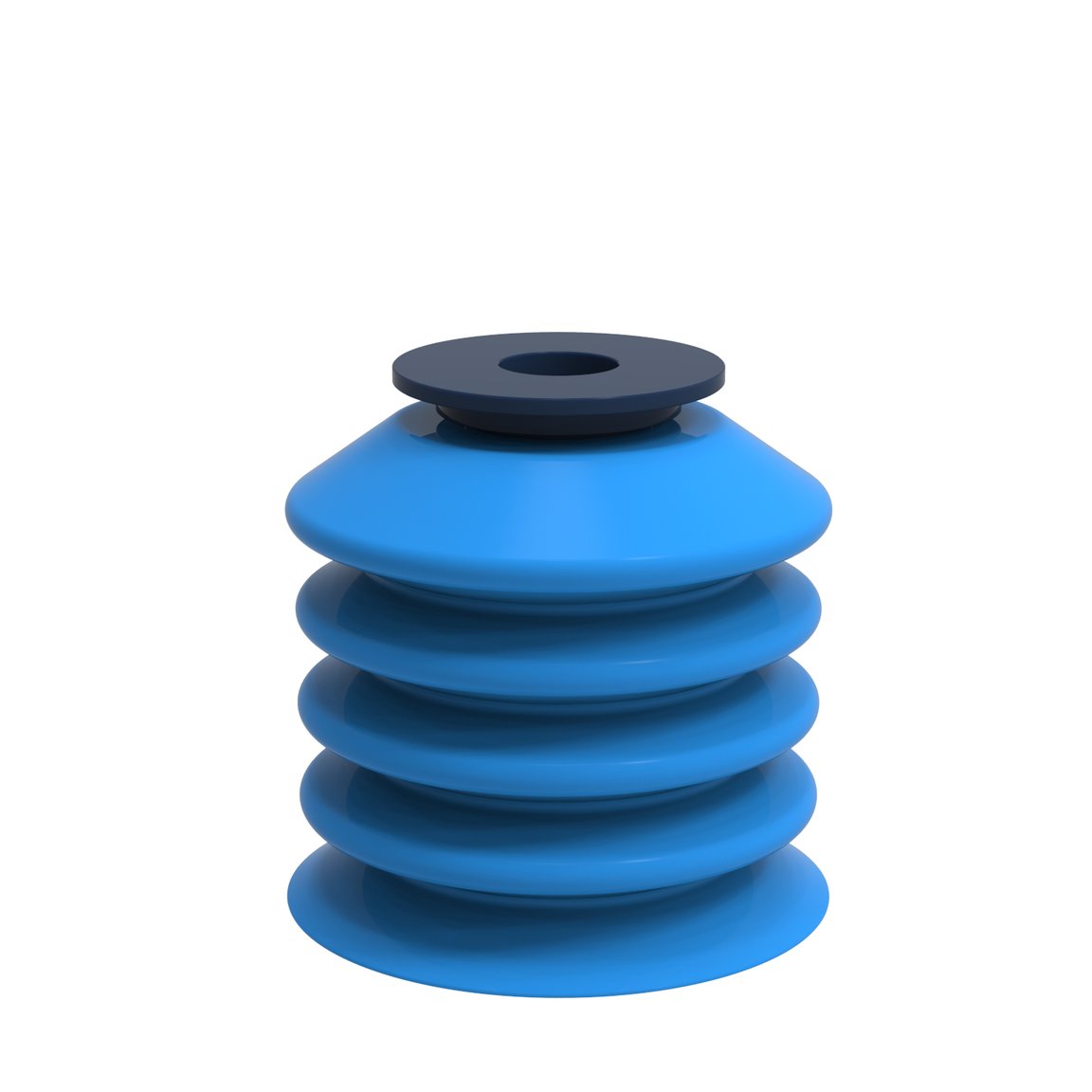 Ventosa B-BL40-2 in silicone con clip di fissaggio, rilevabile, FCM - 1