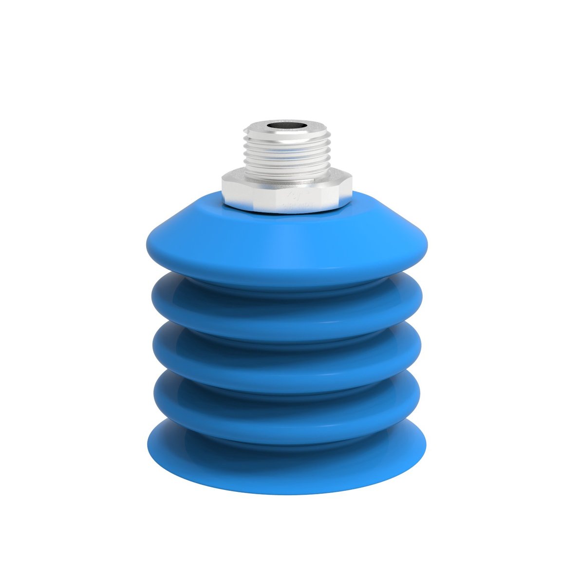 Suction cup B-BL60-2 Silicone, 3/8" NPT male SS detectable, FCM - 1