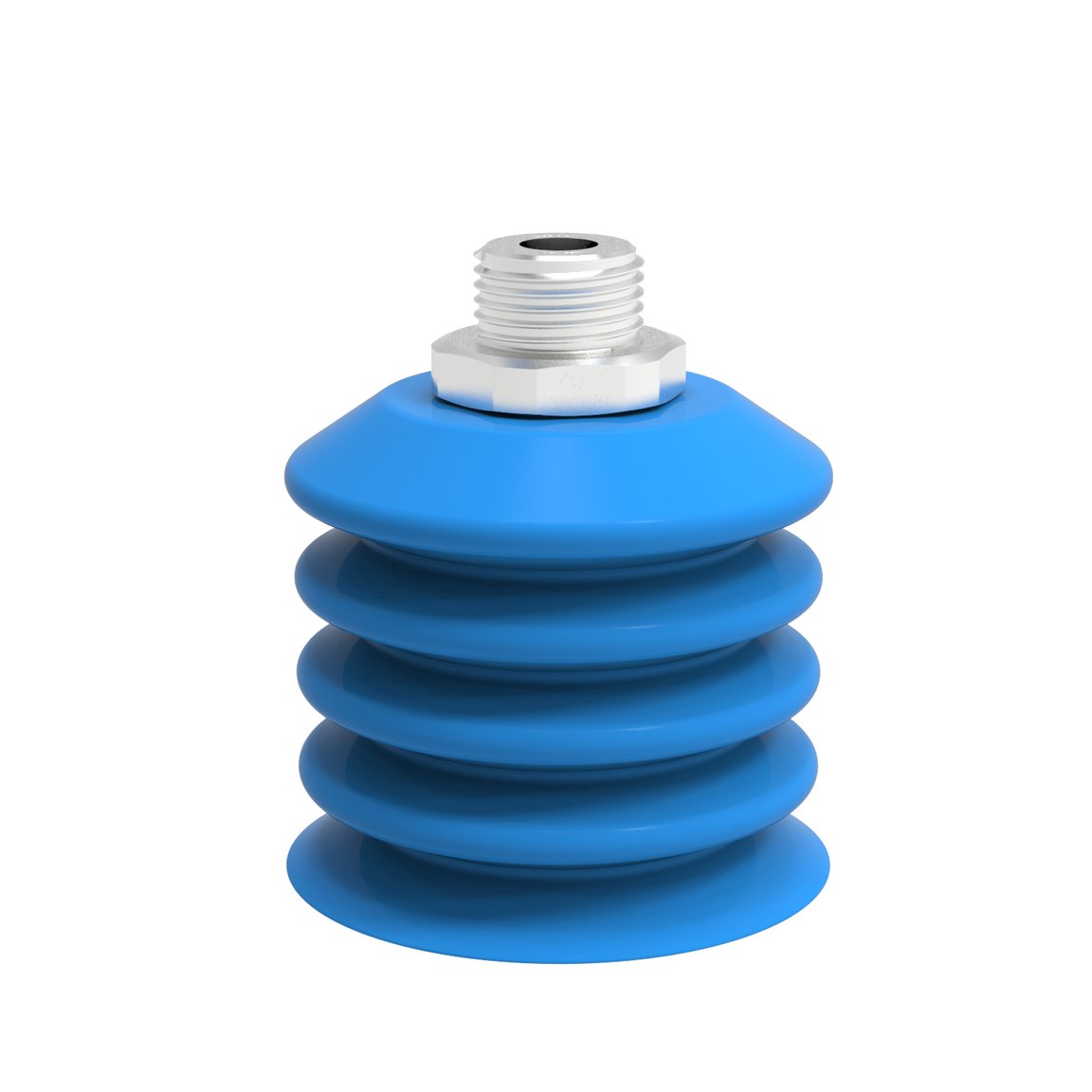 Suction cup B-BL60-2 Silicone, 3/8" NPT male SS detectable, FCM - 1