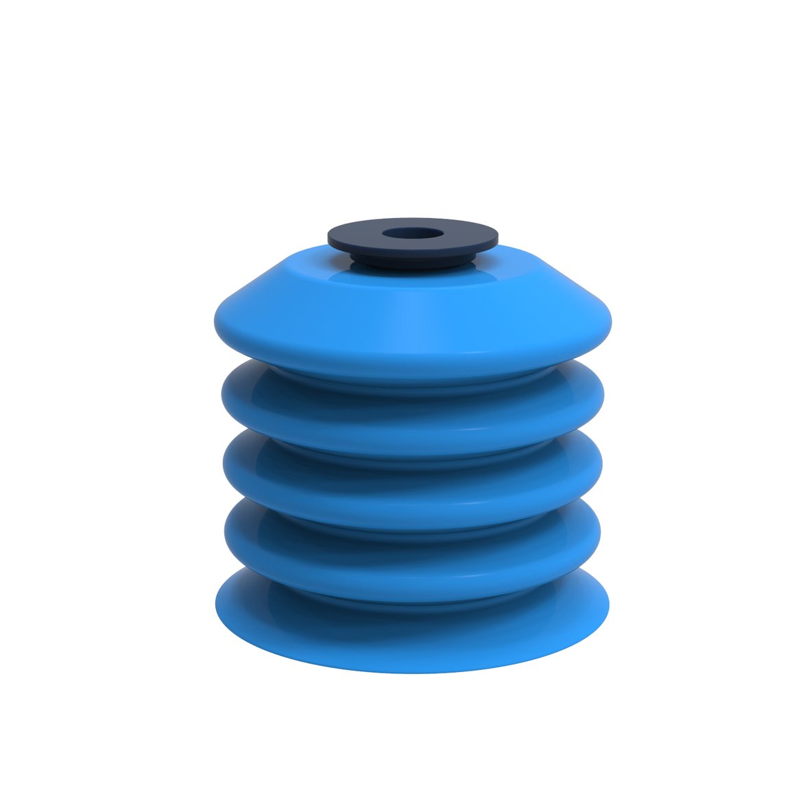 Ventosa B-BL60-2 in silicone con clip di fissaggio, rilevabile, FCM - 1