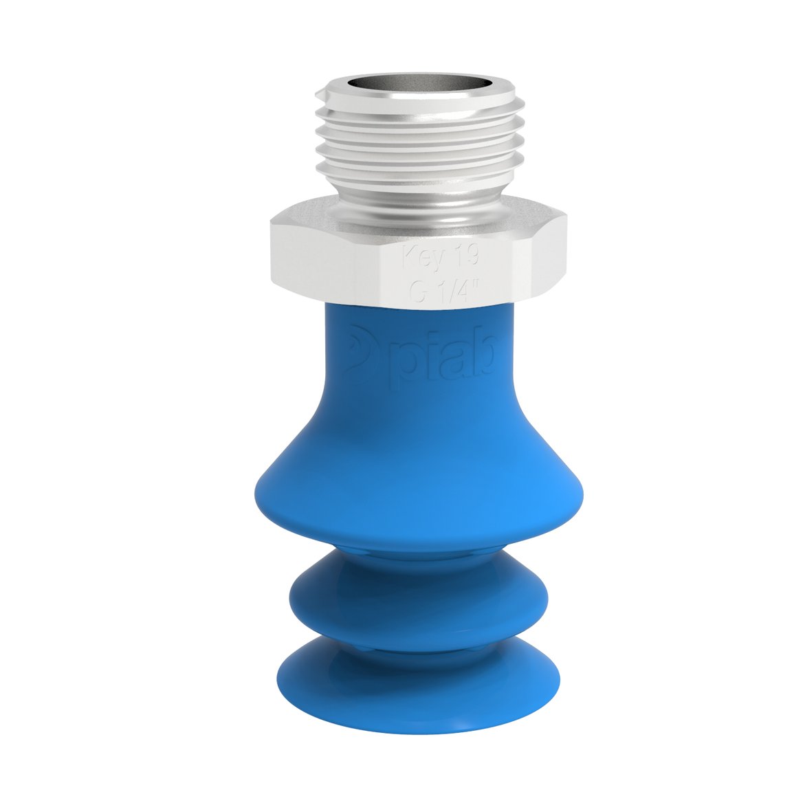 Ventouse F-BX20 Silicone G1/4" mâle inox, détectable, FCM - 1