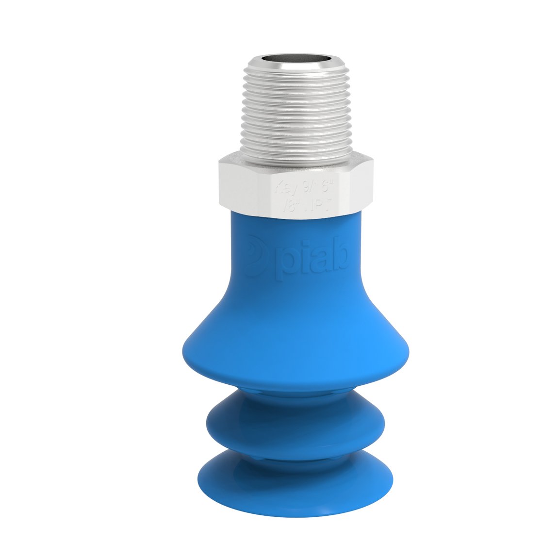 Suction cup F-BX20 Silicone 1/8" NPT male SS, detectable, FCM - 1