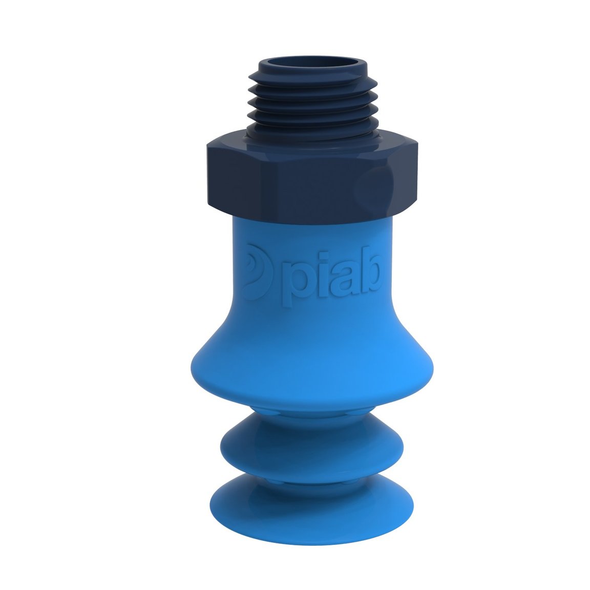 Saugnapf F-BX15 Silikon mit 1/8" NPT Außengewinde Kunststoff, detektierbar, Lebensmittel geeignet - 1