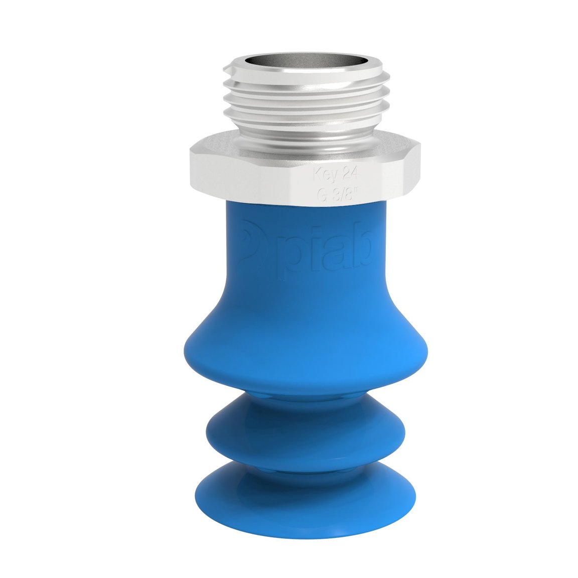 Suction cup F-BX25 Silicone G3/8" male SS, detectable, FCM