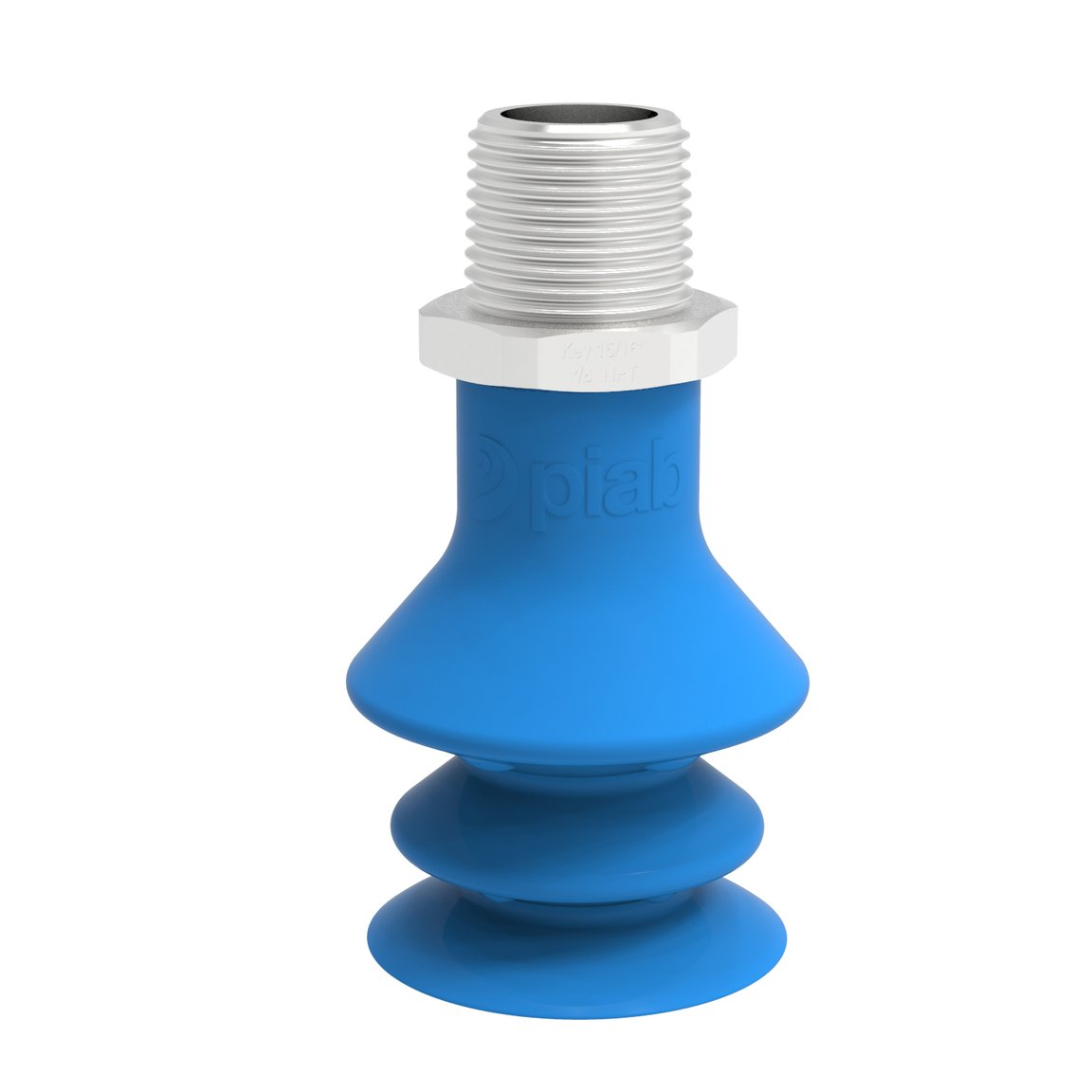Suction cup F-BX35 Silicone 3/8" NPT male SS, detectable, FCM - 1