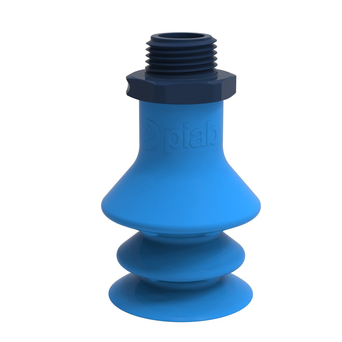 Ventosa F-BX35 in silicone, attacco 3/8" NPT maschio in materiale composito, rilevabile, FCM - 1